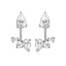 Smyoue Pear Cut Moissanite Stud Earrings In Sterling Silver 8