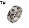 Leopard Print Ring Adjustable Heart Y2K Ring Unisex Statement Jewelry 11