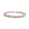 Colorful Cubic Zirconia Tennis Bracelet For Men Gold And Silver 6