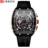 Luxury Square Chronograph Watch For Men Waterproof Luminous Quartz Date Watch 10