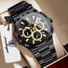 Mens Chronograph Watch Stainless Steel Waterproof Quartz Business Watch 14