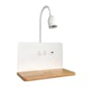 Modern Wireless Charging Wall Lamp With USB Port And LED Reading Light 6