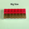 New Weekly Pill Organizer Portable 7Day Travel Pill Case with 14 Grids for Vitamins Medicine  Fi