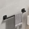 White Bathroom Towel Rack DrillFree SelfAdhesive Towel Holder SpaceSaving Towel Bar  Rail