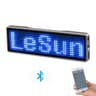 Rechargeable Bluetooth Digital LED Name Tag DIY Programmable Scrolling Message Badge with Mini LED