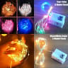 Battery Powered 10 Pack Mini Fairy Lights Waterproof Copper Wire with 3 Speed Modes for Outdoor  H