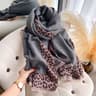 Luxury Winter Scarf For Women Plaid Leopard Print Cashmere Feel Pashmina Shawl Warm Blanket Wrap 7