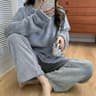 Homewear Suit Womens Fall And Winter Warm Clothes Winter Womens New Pajamas Coral Velvet Leisure Pa 4