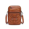 Vintage Crossbody Bag MultiFunctional Soft PU Leather Small Shoulder Bag For Women Cash Purse Cell  4