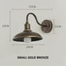 Outdoor Vintage Wall Lamp Retro Industrial Waterproof Fixture Rust Color Lighting For Courtyard Bal 7