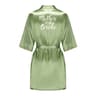 Silk Satin Wedding Bride Robe Bridesmaid Floral Bathrobe Short Kimono Night Robe Fashion Dressing G 3