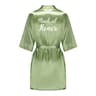Silk Satin Wedding Bride Robe Bridesmaid Floral Bathrobe Short Kimono Night Robe Fashion Dressing G 5