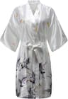 Wedding Silk Satin Robe Bridesmaid Kimono Bathrobe Floral Short Night Gown Fashion Bathrobe For Wom 10