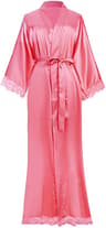 2019 New Silk Satin Lace Robes Bridesmaid Bride Robes Wedding Long Robe Bathrobe Womens Robe Linger 6