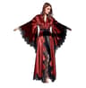 Black Silk Satin Women Robes Sleepwear Kimono Pajamas Lace Trim Wedding Dress Long Pure Silk Bride  3