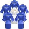 Bride And Bridesmaid Silky Robe Set Bridal Shower Bathrobe Set Getting Ready Dressing Gown Wedding  2