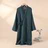 Mens And Womens Kimono Robes Sleepwear Cotton Yarn Bathrobe Tied Cardigan Thin Home Clothes Couple  8