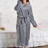 Winter Warm Flannel Gown Coral Fleece Long Robe Intimate Lingerie Cozy Casual Nightdress For Homewe 5