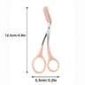 Precise Grooming Tool For Perfect Eyebrows Pink Eyebrow Trimming Scissors With Builtin Comb Stainle 4