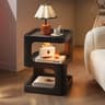 Light Luxury Sofa Table Solid Color Living Room Bookshelf Small Coffee Table For Bedroom 5