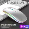 LED Backlit Wireless Mouse Rechargeable Silent Optical Mice Bluetooth Dual Mode Perfect For Laptops 6