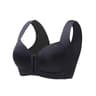 Comfortable All Day Wear Womens Large Size Seamless Front Button Bra VestStyle Fixed Cup Breathable 2