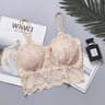 Sexy Womens Lace Bra Hollow Out Flower Underwear Wireless Push Up Bralette Padded Breathable Strap  8