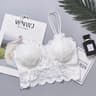 Sexy Womens Lace Bra Hollow Out Flower Underwear Wireless Push Up Bralette Padded Breathable Strap  9