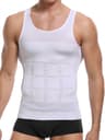 Mens Slimming Body Shaper Vest Shirt Abs Abdomen Slim Gym Workout Tummy Control Compression Tank To 2
