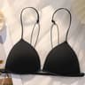 Sexy Thin Suspender Front Button Bra Triangle Cup Neck Design Beautiful Back Front Buckle Straps Wi