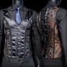 Slimming Waist Bones Shaping Mens Tight Abdomen Corset Elegant Medieval Corset Stomach Belly Contro 11