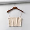 Sexy Elastic Cotton Camis Summer Womens Crop Top Sleeveless Short Tank Top Bar Perfect For Hot Weat 5