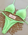 Sexy Print Bikini Sets Halter Laceup Tops Thongs Beach Bathing Suit Y2k Swimsuits For Women Stylish 3