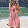 Sexy Beach Wrap Tunics Women Swimwear Dress Bikini CoverUps White Swimsuit Cover Up Crochet Fishnet