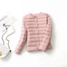 Lightweight Puffer Jacket Women Packable White Duck Down Slim Fit Winter Coat 10