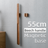 Durable 55CM Magnetic Wooden Shoehorn With Long Handle Assistance 9