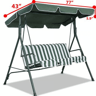 Garden Swing Canopy Replacement Cover For Outdoor Patio Porch Top Seat 9