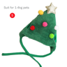 Pets Santa Bibs Funny Dog Christmas Hat Cute Cats Bandana Puppy Cap New Year Party Cosplay Costume  9