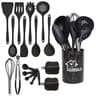 Practical Silicone Kitchenware Set Turner Spatula Measuring Spoon Food Grade Cookware Utensils 6