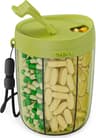 Travel Pill Case Box Large Pill Cup Bottle Organizer Supplement Organizer For Vitamins 5