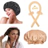 Satin Silk Hair Curler Sleeping Cap Natural Curly Hair Headwrap Set Long Hair Wave Care Tool 7