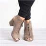 Elegant Medium Heel Womens Shoes Comfortable Plus Size Fish Mouth Chunky Heel Sandals 6