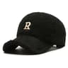 White Brown Lambswool Baseball Cap Big Letter Embroidery Men Winter Hats Warm Plush Trucker Hats Fo 9