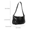 Cool Gothic Leather Underarm Tote Bag Casual Sling Handbags For Girls 5