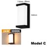 Plastic Lamp Body Exterior Wall Lighting Garden Light Porch Light 6