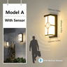Waterproof Sensor Wall Light Exterior Garden Lamp For Porch Balcony Street 9