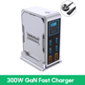 100W USB Type C 6Port Digital Display Desktop Fast Charging Station for MacBook iPhone Samsung
