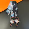Luxury Silk Scarf Fashion Hair Headband Flowers Women Scarf 13