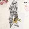 Luxury Brand Foulard Women Tie Fashion Head Scarves Small Skinny Silk Scarf 8
