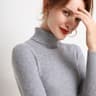 New Autumn And Winter Korean High Neck Sweater Slim Fit Womens Knitted Pullover 5